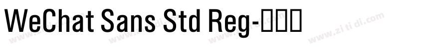 WeChat Sans Std Reg字体转换